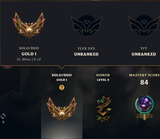 EUW Gold 1 Handlevel