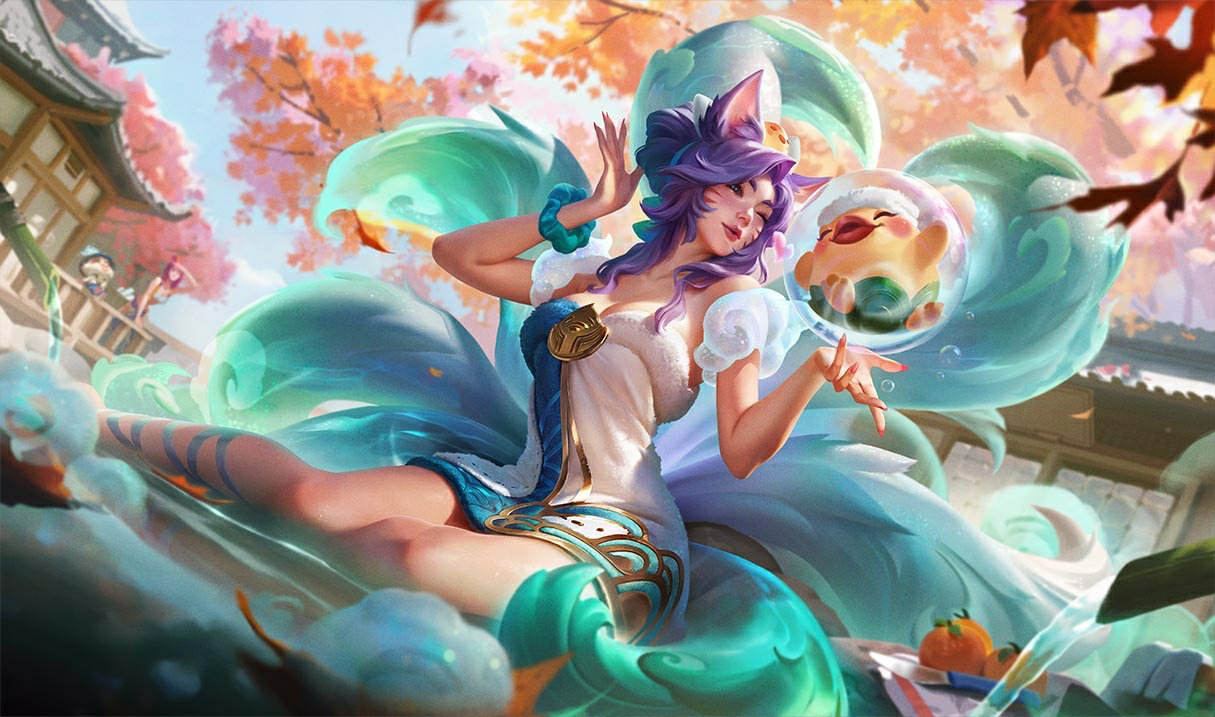 Spirit Blossom Springs Ahri Skin