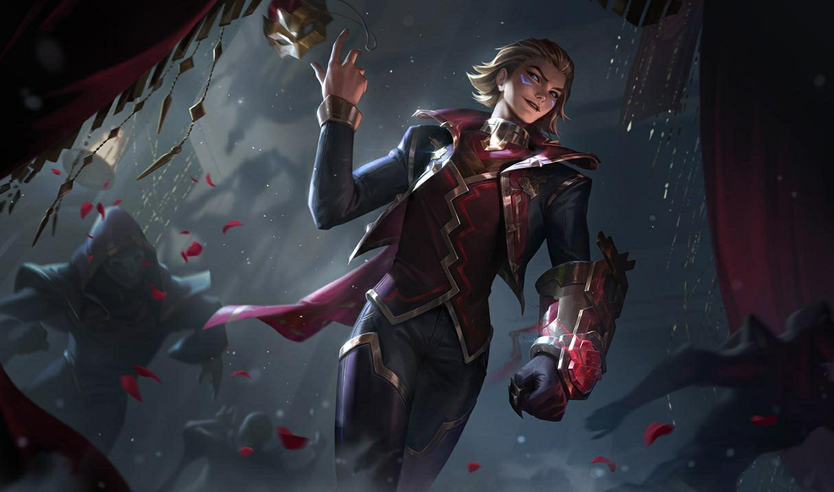 Lol Account With Masque Of The Black Rose Ezreal Skin 