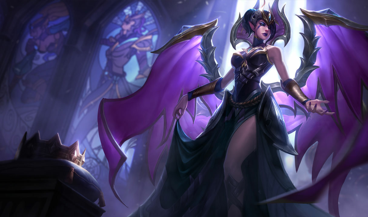 Quadro 5 Peças Morgana Coven Skin Lol Game Oferta Oferta