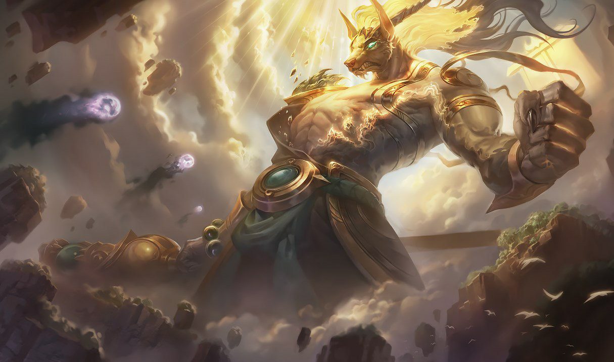 League of Legends' Nasus is Getting an Infernal Legendary Skin