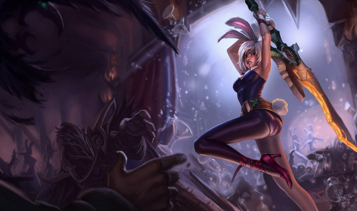 League of Legends showcases the new Dragonblade Riven skin