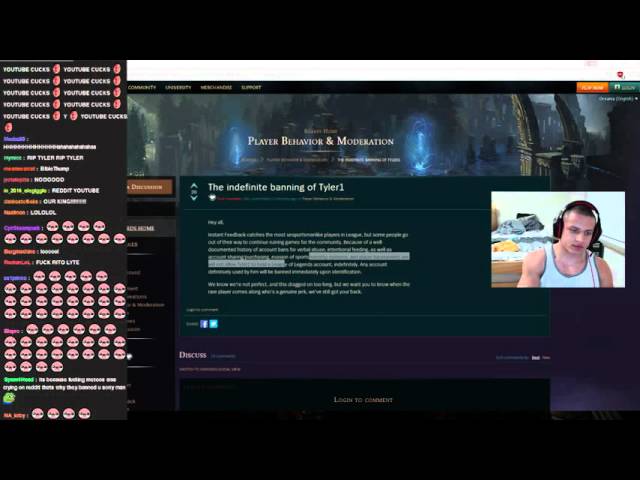 Tyler1 was indefinitely banned by Riot Games, it is one of his most viewed clips.